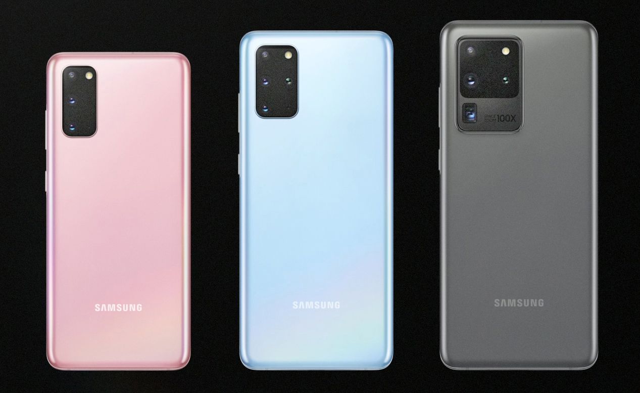 Telefony Android řady Samsung S20