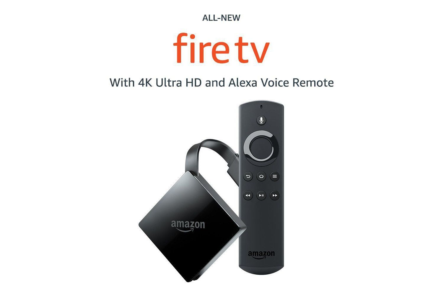 Obrázek Amazon Fire Stick 4K a Alexa Voice Remote.