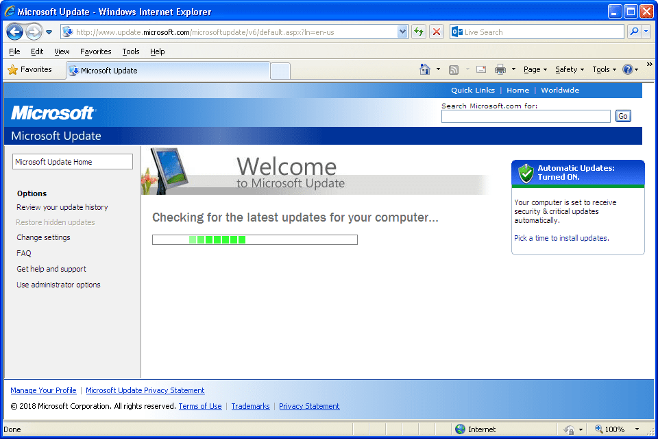 Windows XP Windows Update Utility