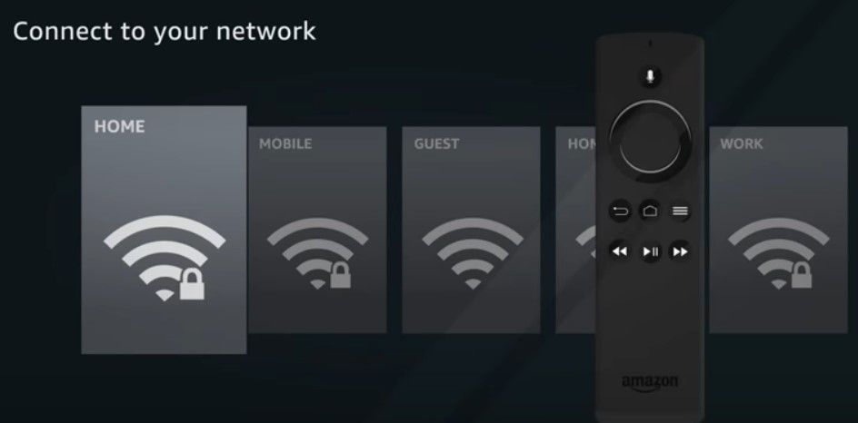 Nastavení ovladače Amazon Fire TV - připojení k síti
