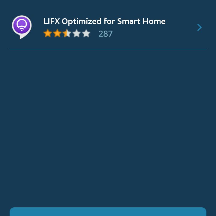 Screenshot z Enable Smart Home Skills v aplikaci Alexa