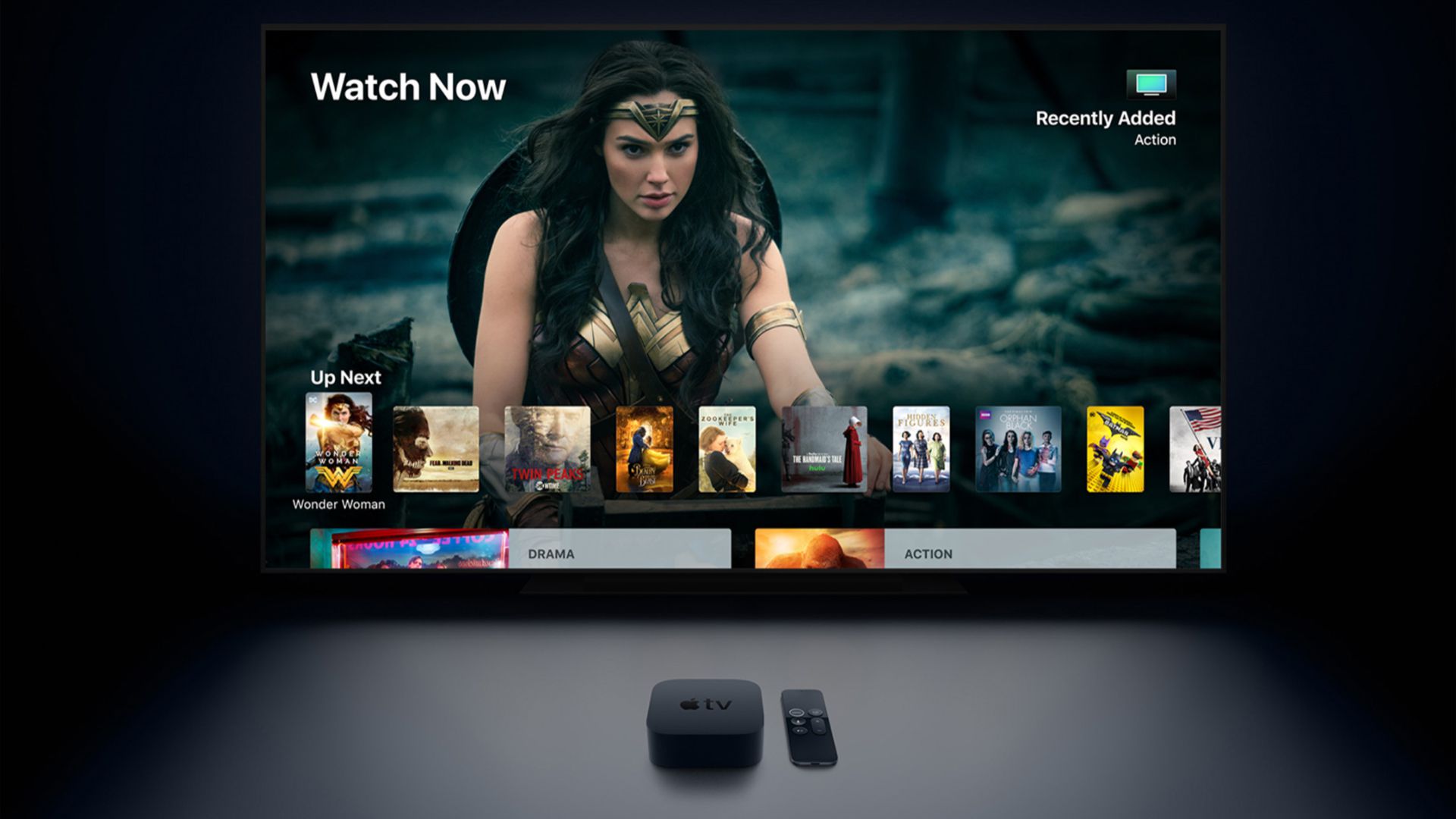 Apple TV připojená k televizoru