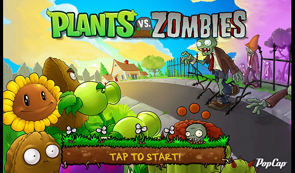 Plants Vs Zombies cartoon game.