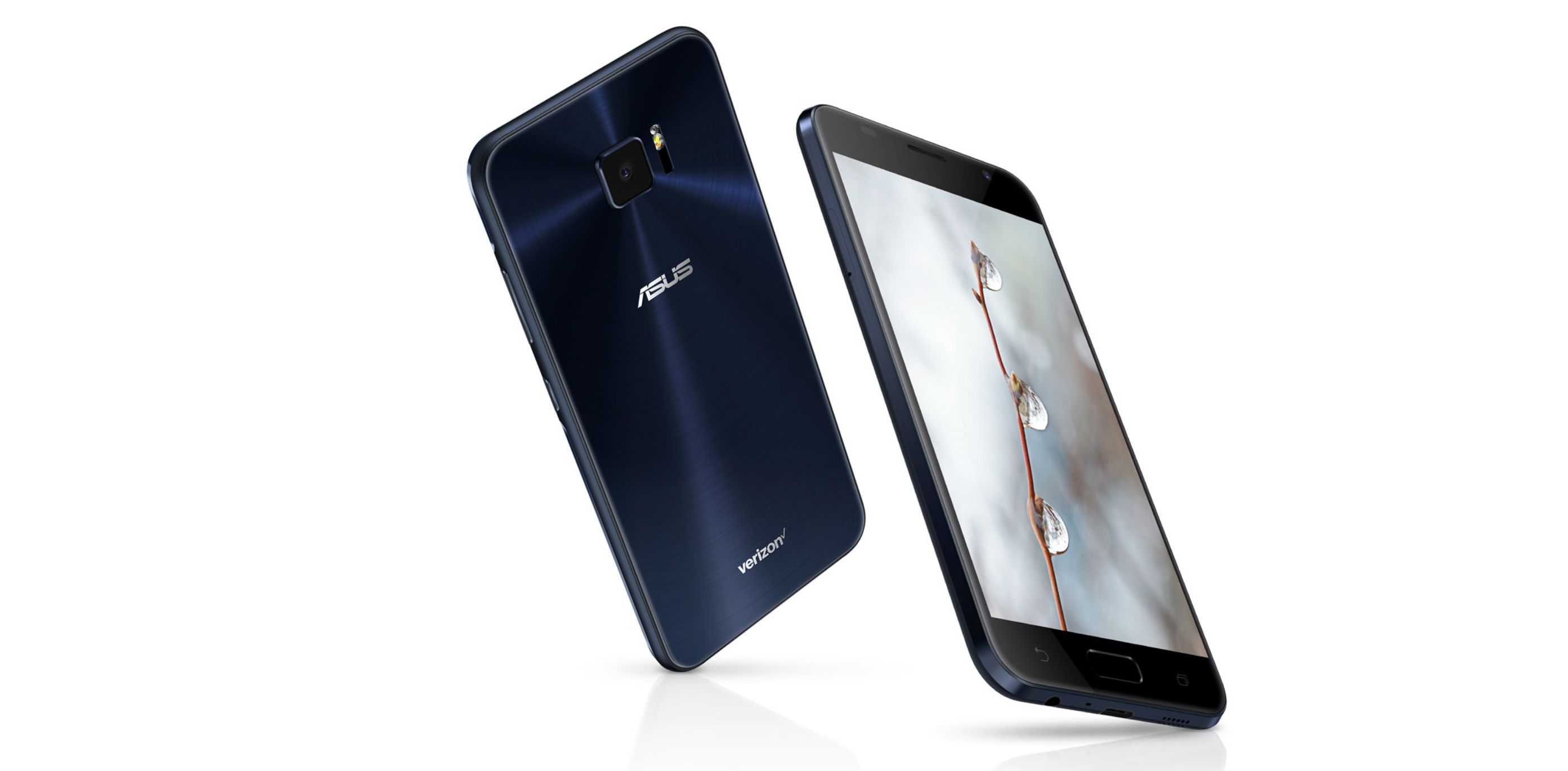 Asus ZenFone V v černém předním a zadním pohledu