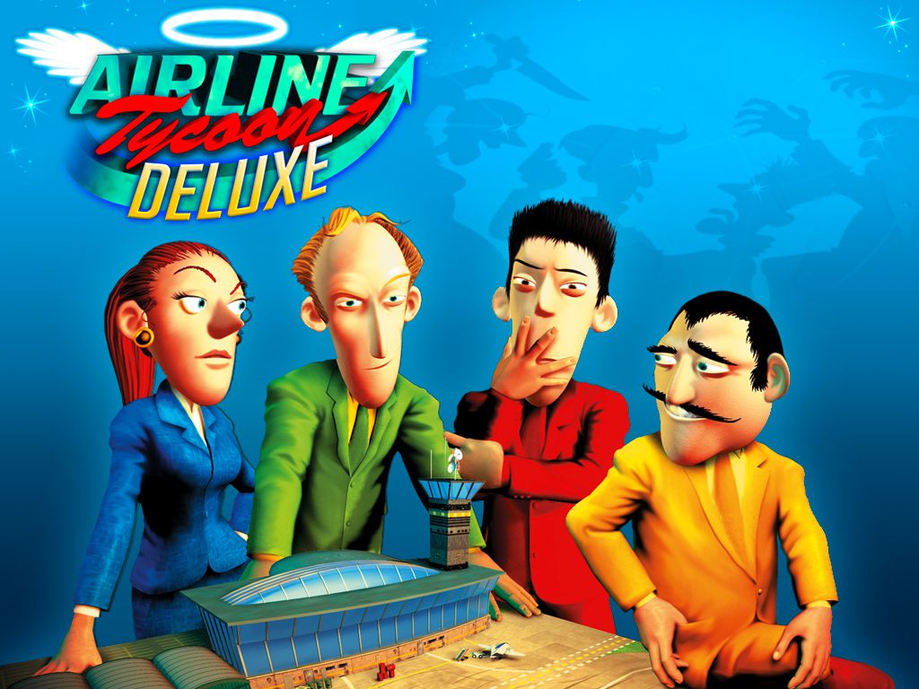 Klíčové umění pro videohru Airline Tycoon Deluxe