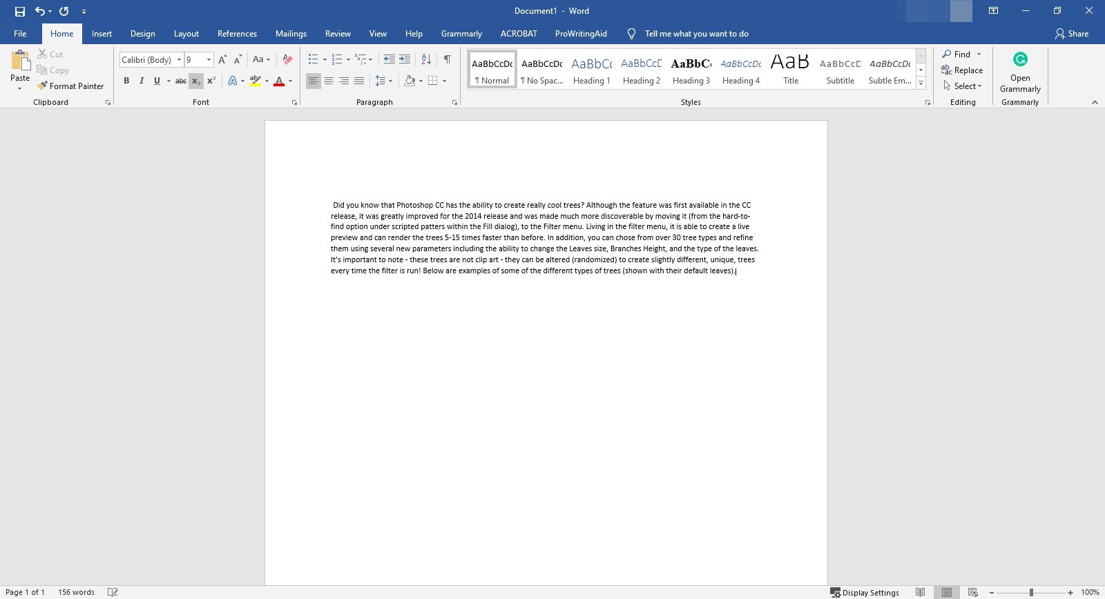 Text vložený z PDF do aplikace Microsoft Word.