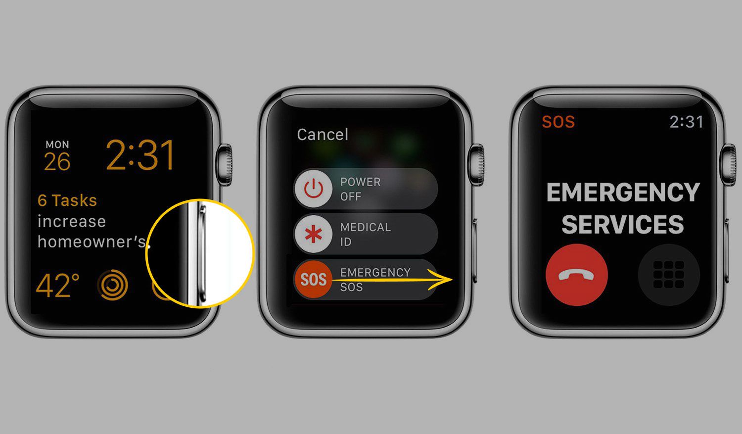 Tísňové volání na Apple Watch