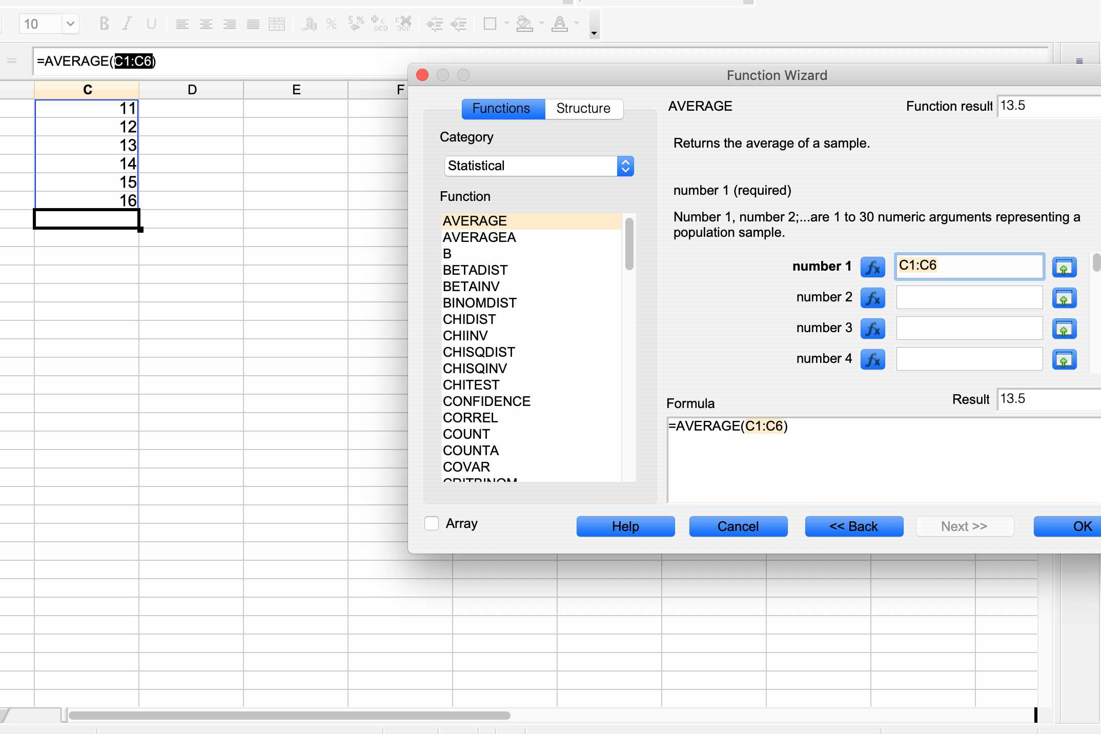 Průvodce funkcí OpenOffice Calc PRŮMĚR