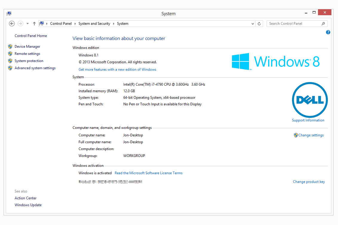 Informace o vydání Windows 8