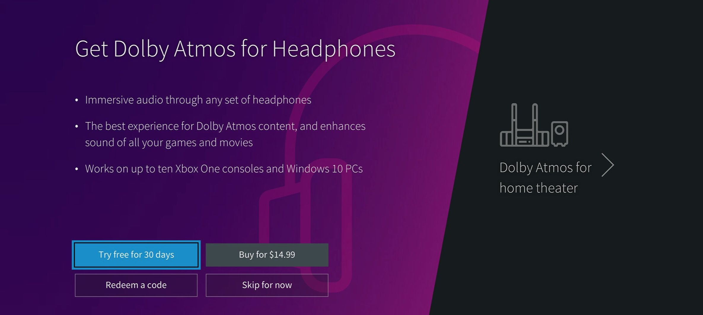 Obrázek zobrazující výhody Dolby Atmos pro sluchátka