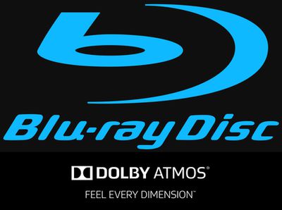 Logo disku Blu-ray s technologií Dolby Atmos