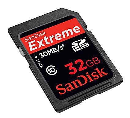SanDisk flash paměťová karta