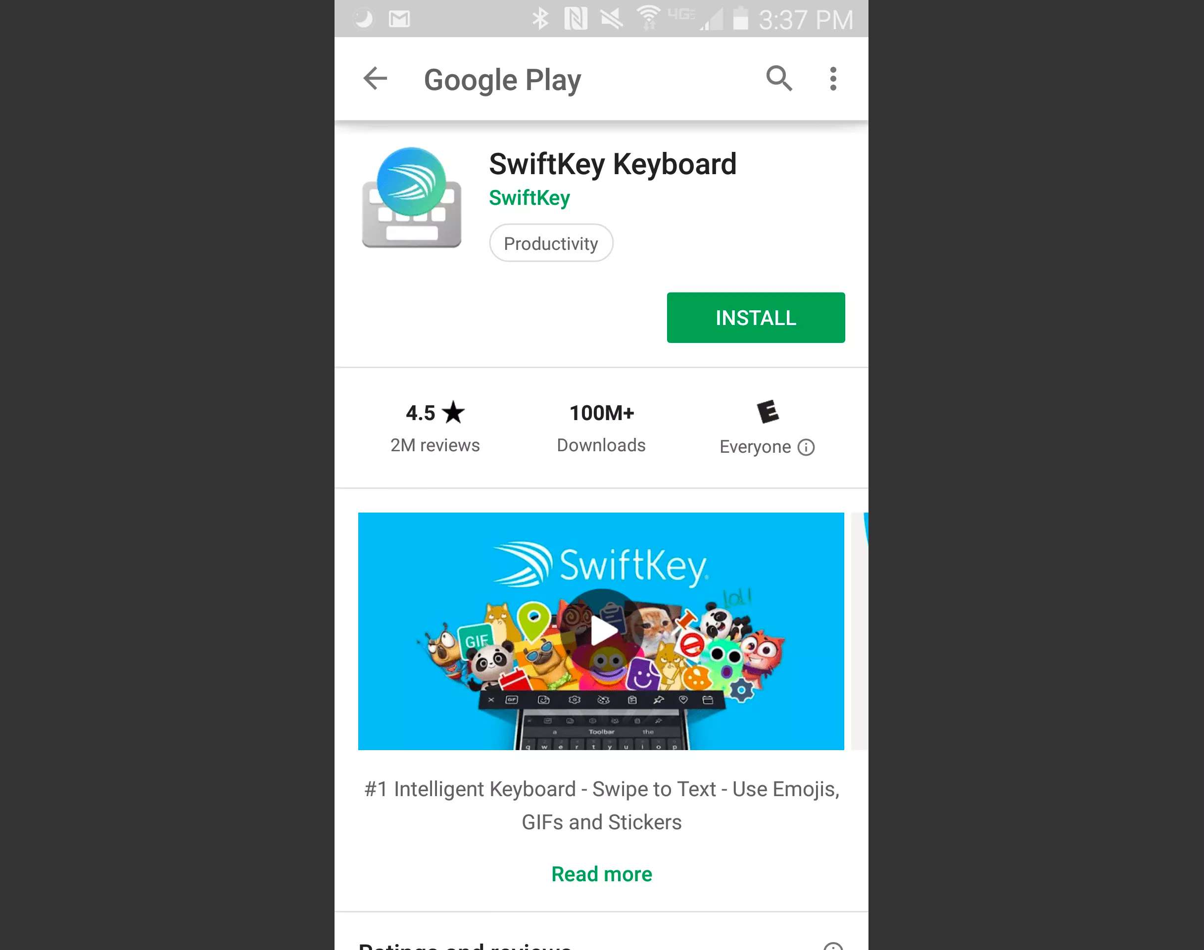 Klávesnice SwiftKey na Google Play