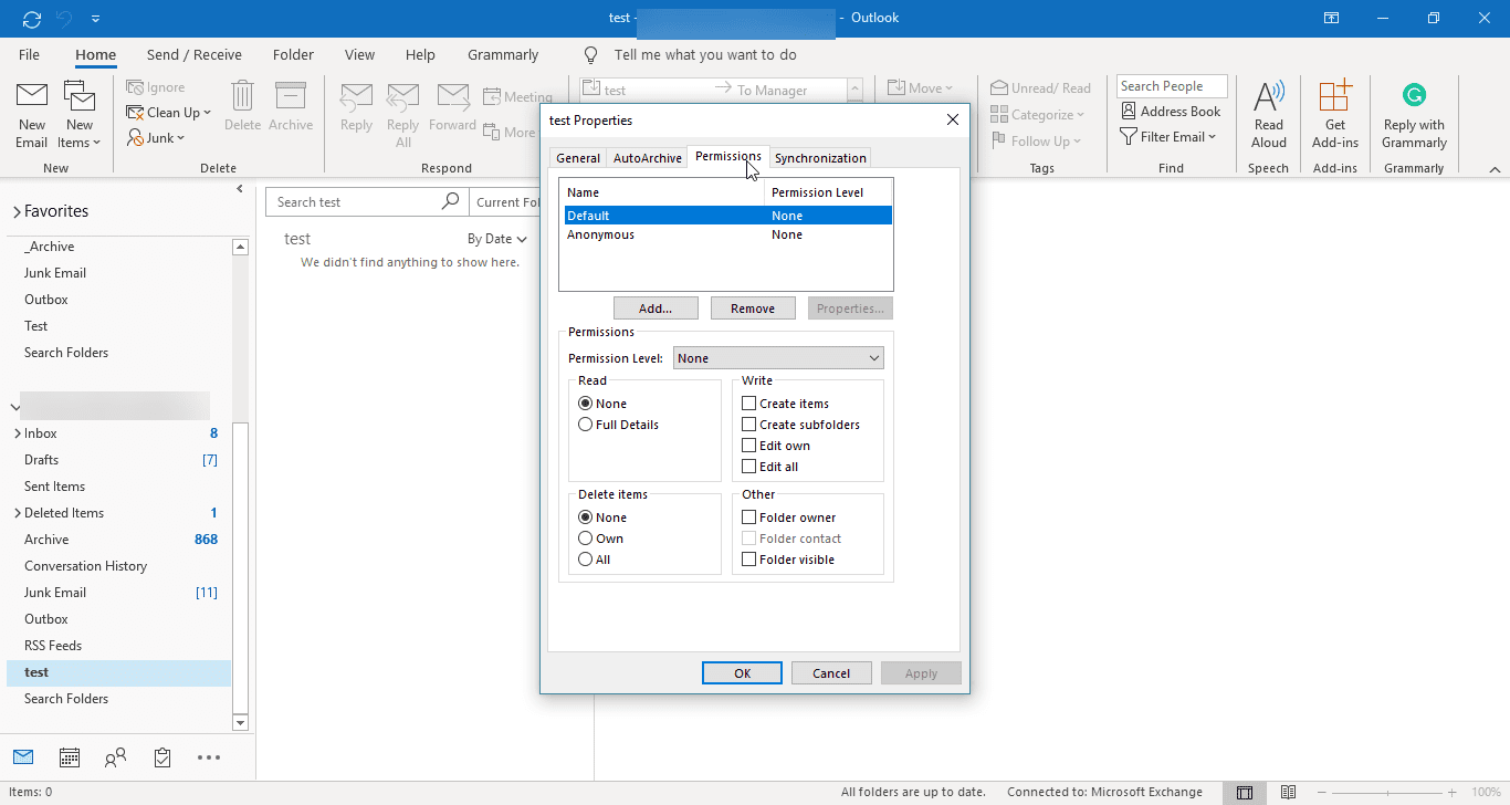 Screenshot aplikace Outlook