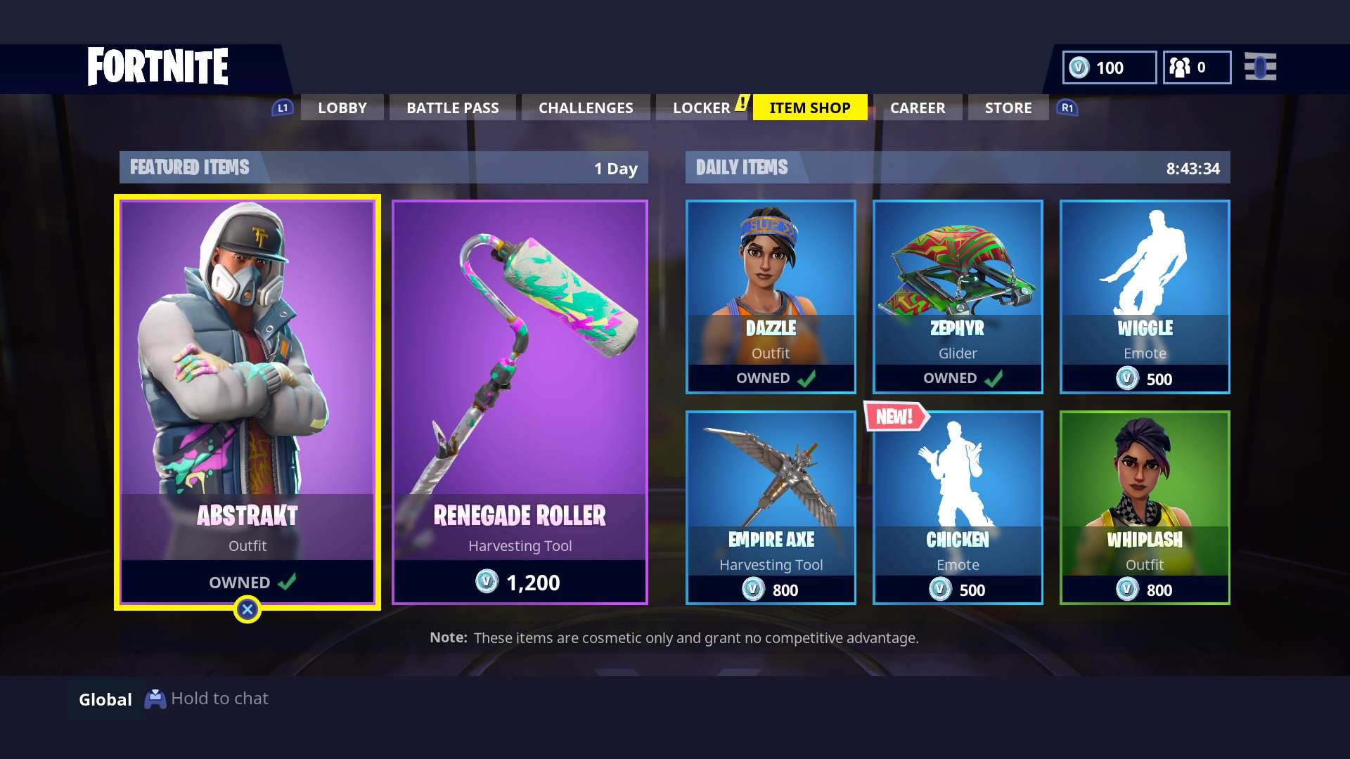 Získejte přizpůsobení postav z obchodu Fortnite: Battle Royale Item Shop