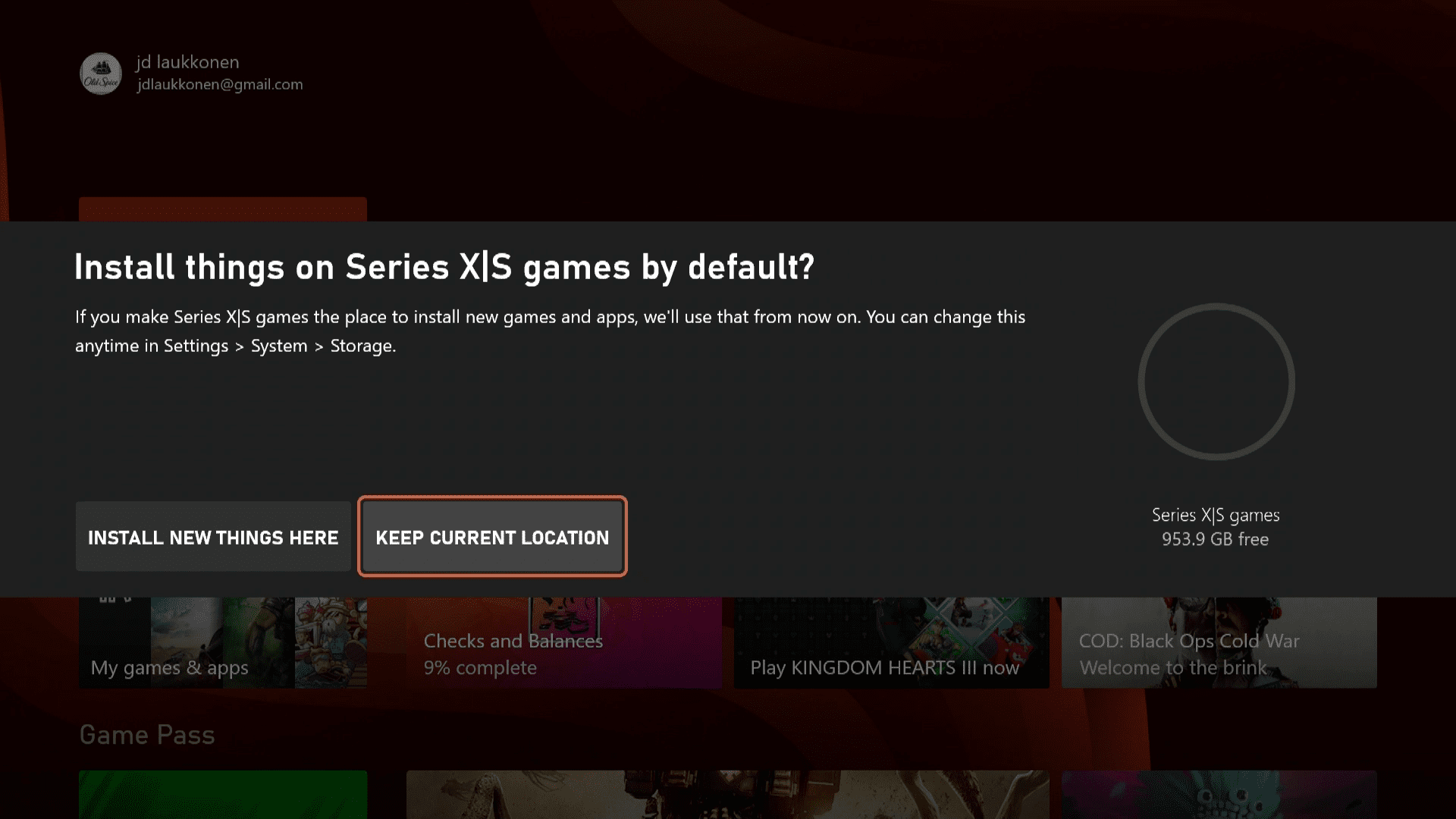 Možnosti instalace na Xbox Series X | S.