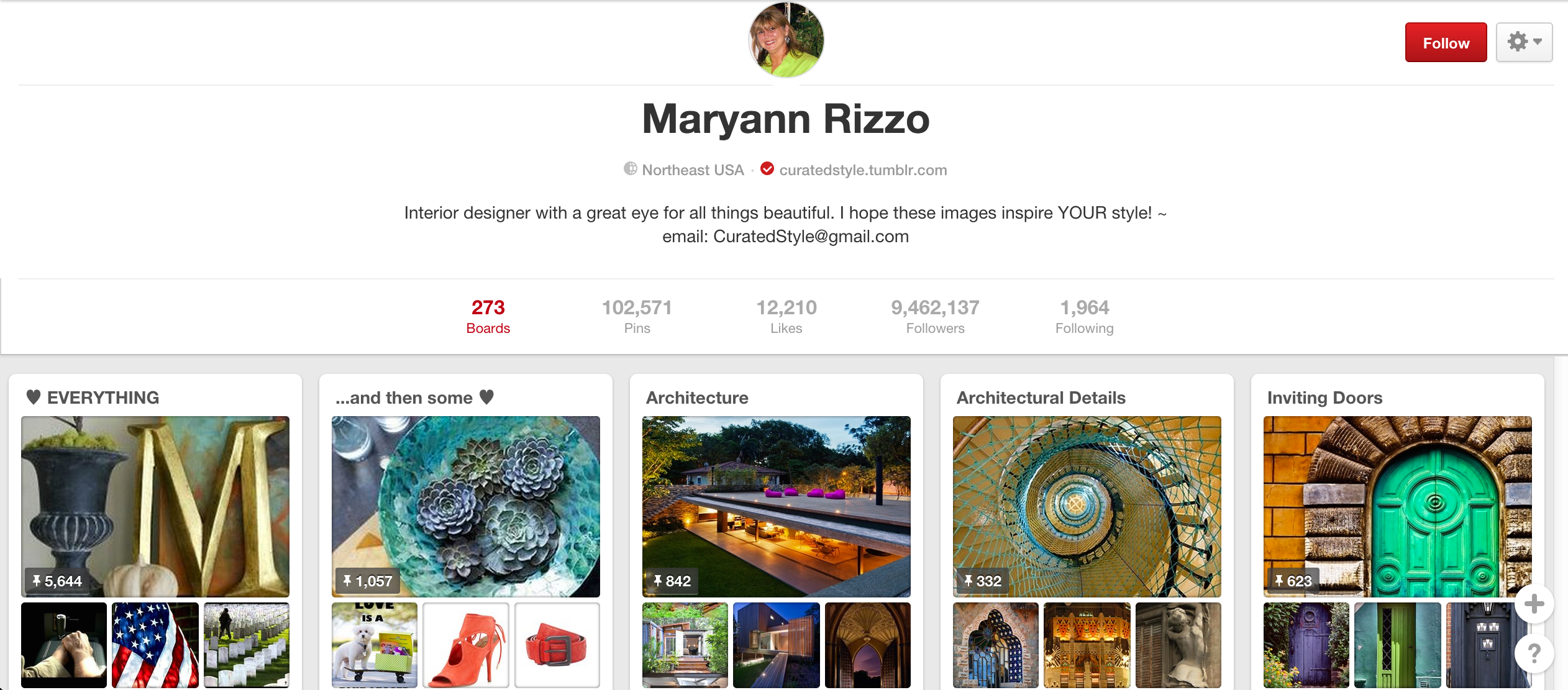Maryann Rizzo Pinterest deska