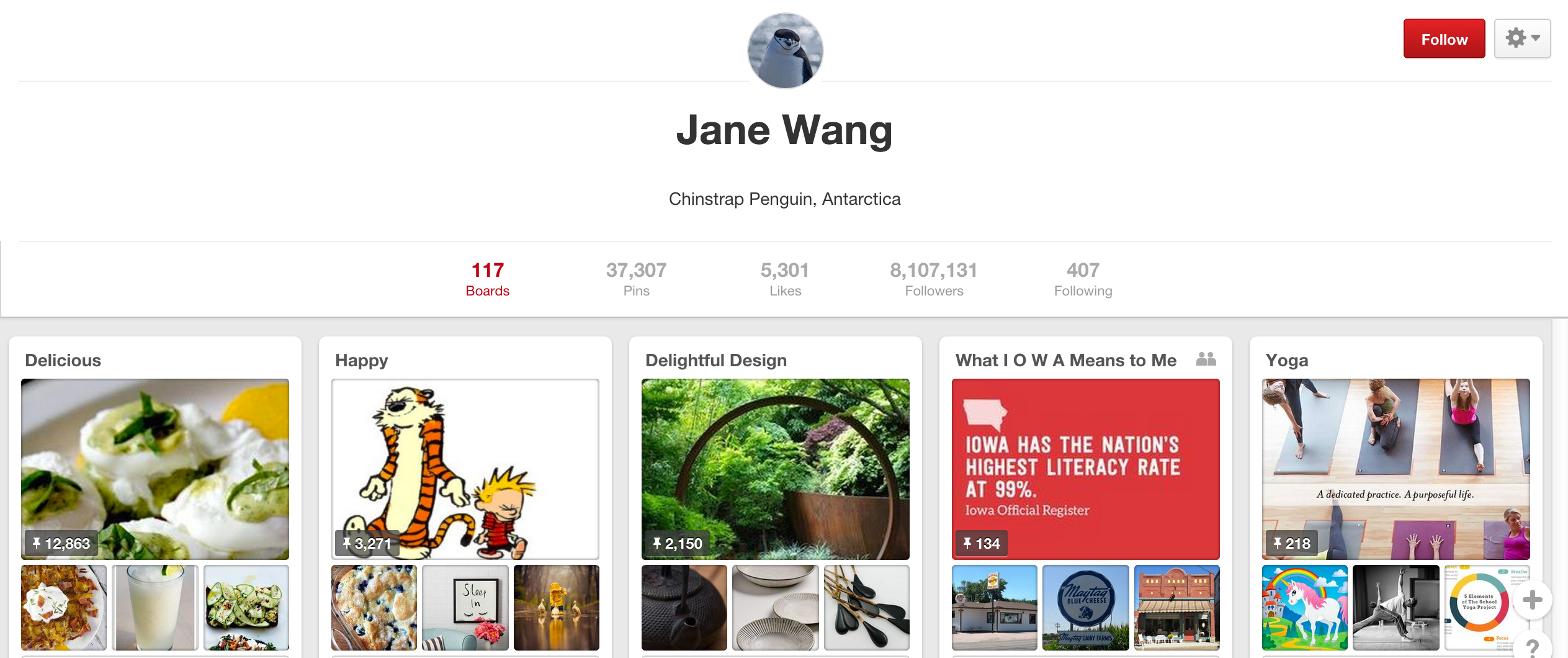Jane Wang Pinterestová deska