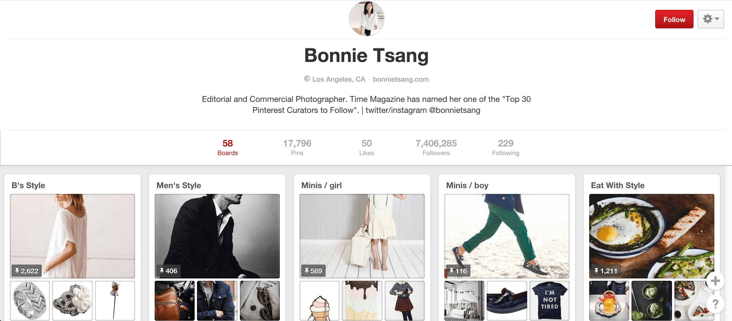 Board Pinterest Bonnie Tsang
