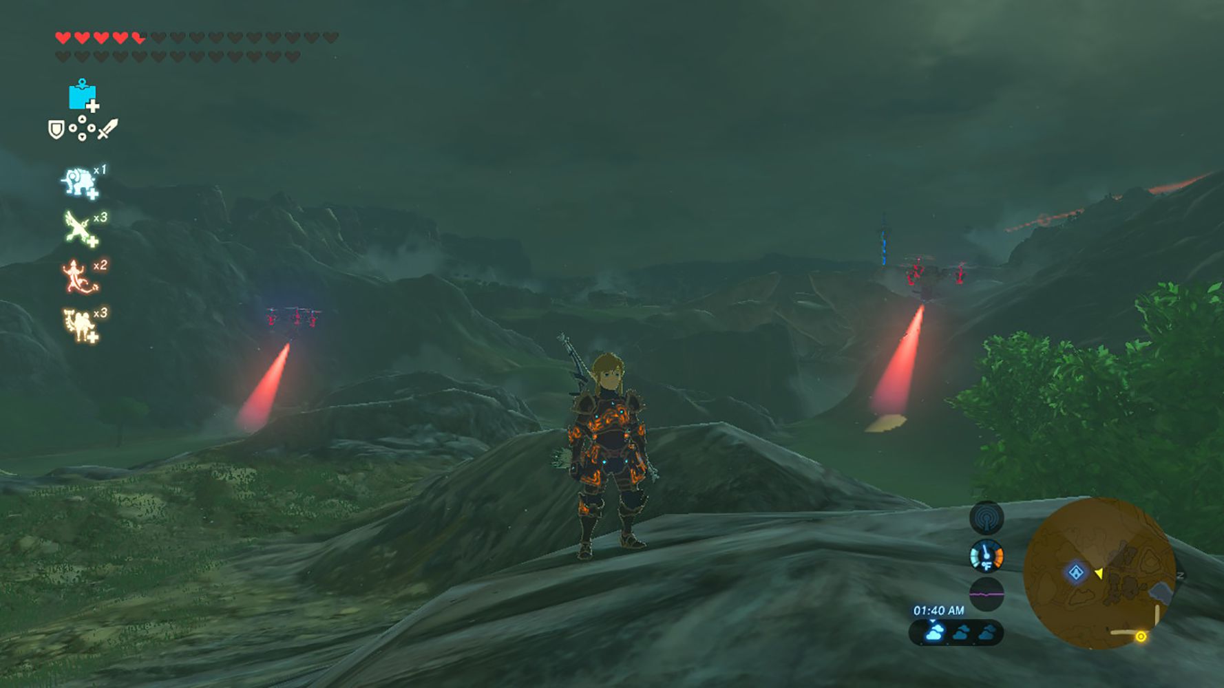 Screenshot z Ancient Armor v Zelda: BOTW