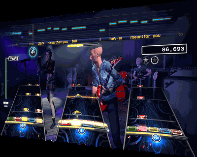 Kapela vystupuje v Rockband 4