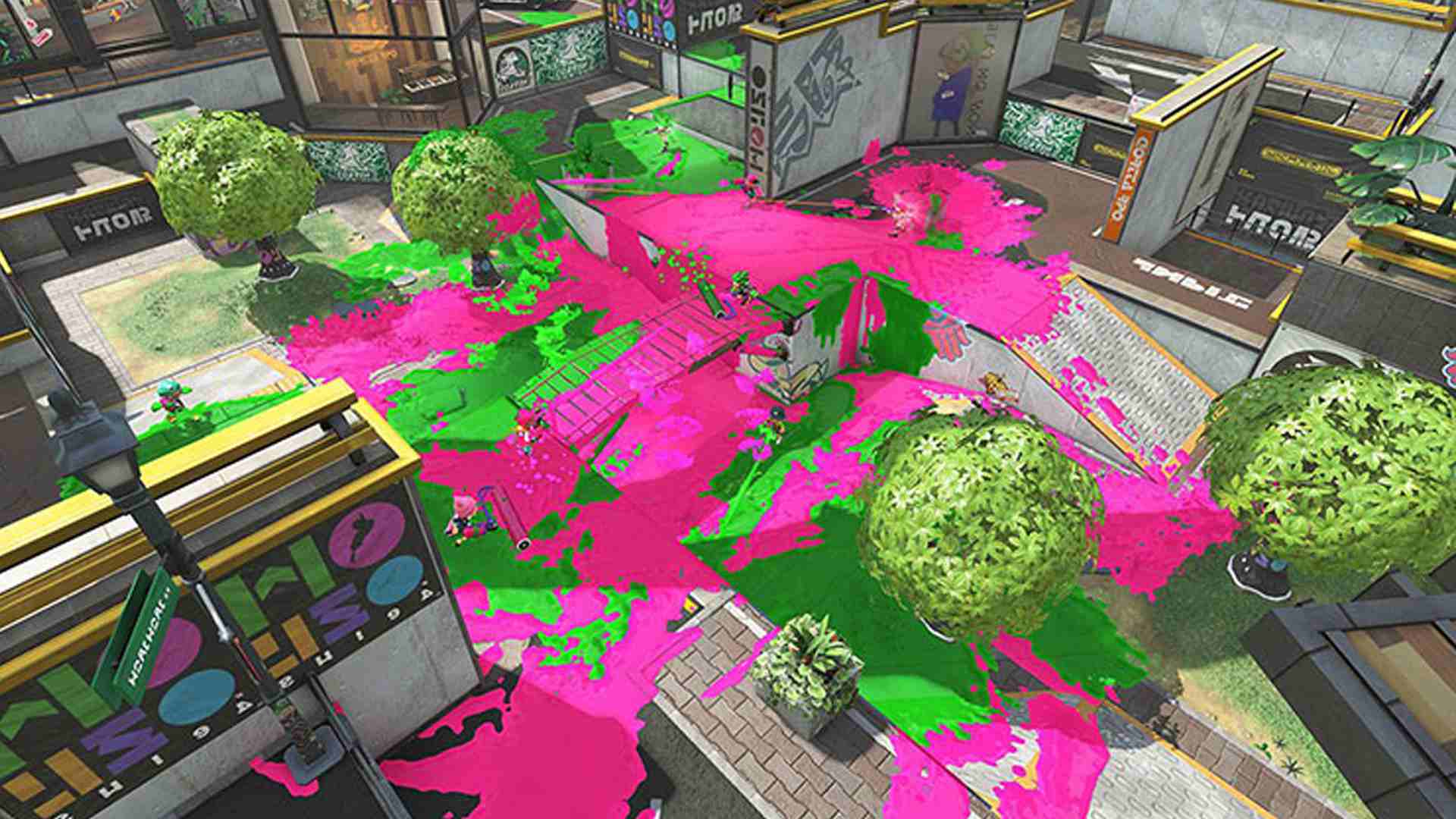 Splatoon 2 online zápas na Nintendo Switch.