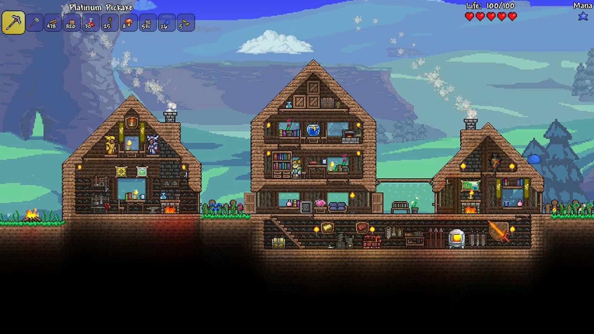 Terraria online videohra.