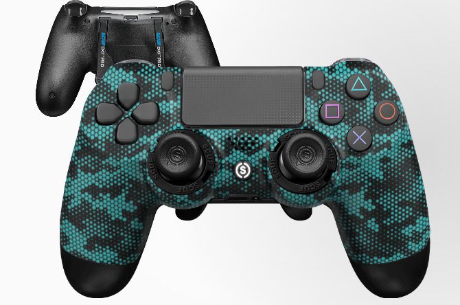 Příklad přizpůsobeného ovladače Scuf