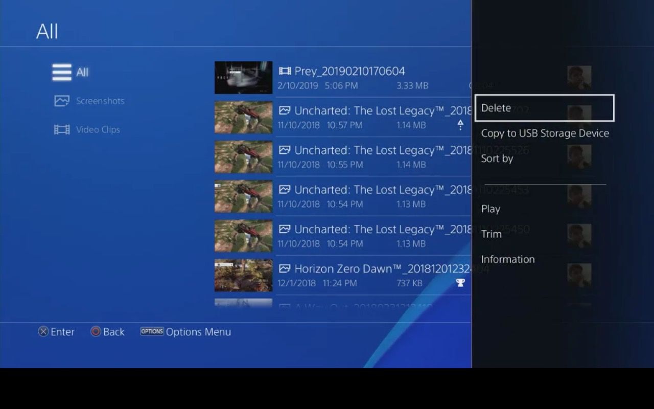 Jak odstranit data zachycení na PS4.