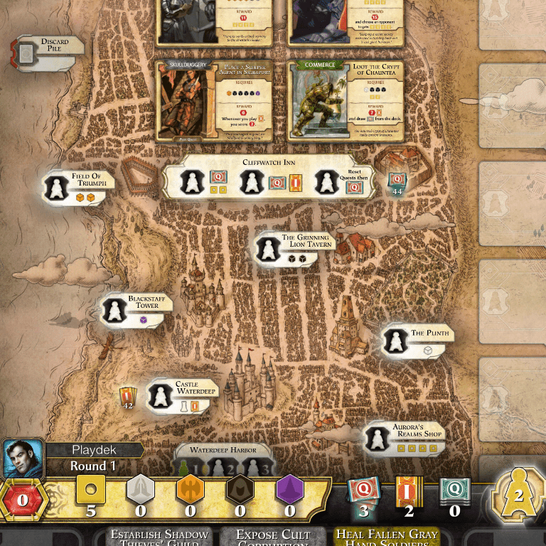 Screenshot hry 'Lords of Waterdeep'