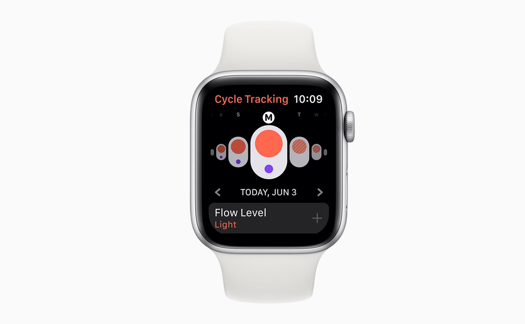 Aplikace Sledování cyklu na Apple Watch