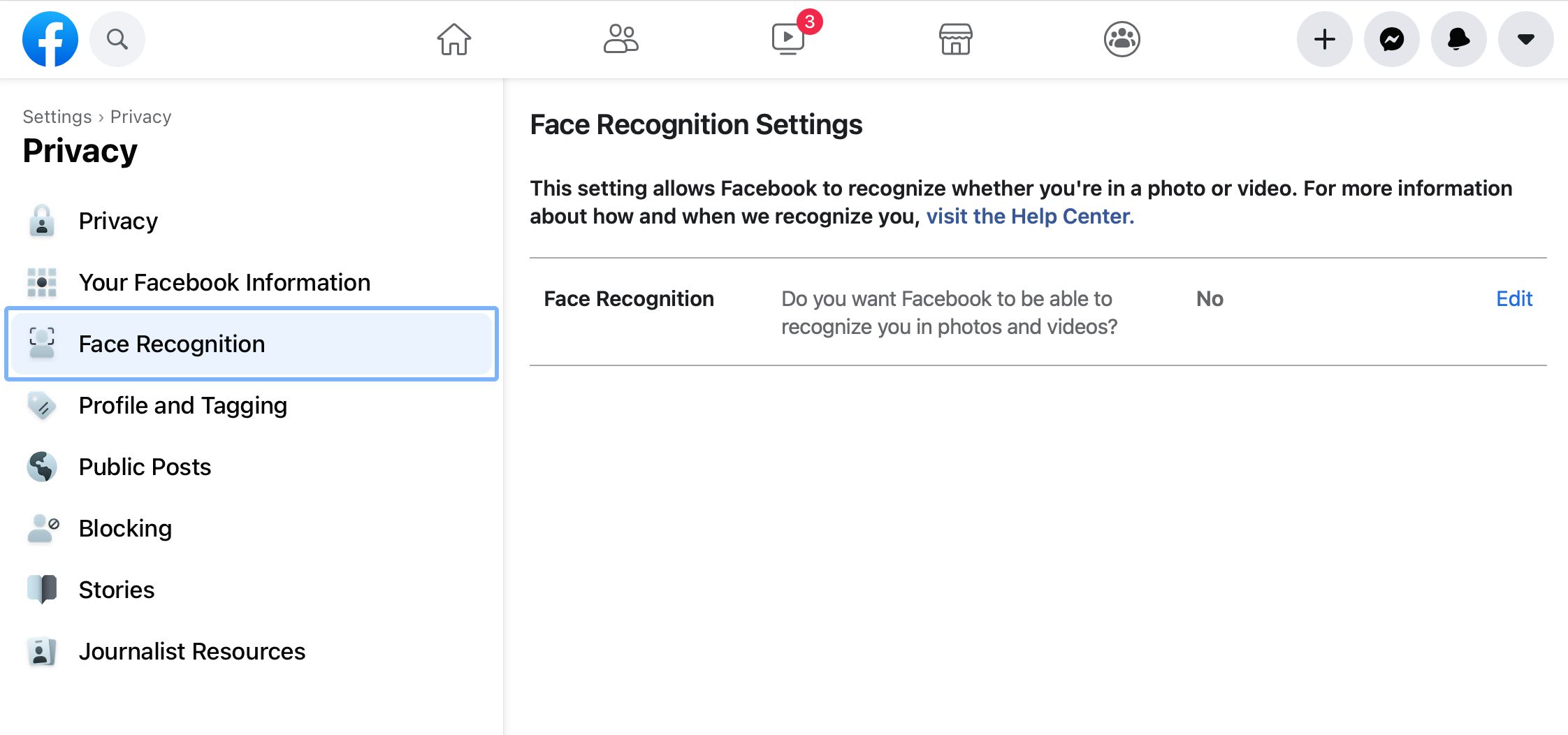 Nastavení Facebook Face Recognition