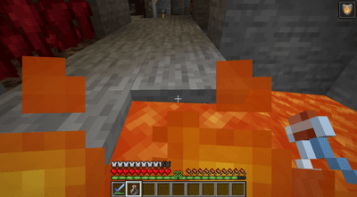 Lektvar ohně poskytující ochranu v Minecraftu.