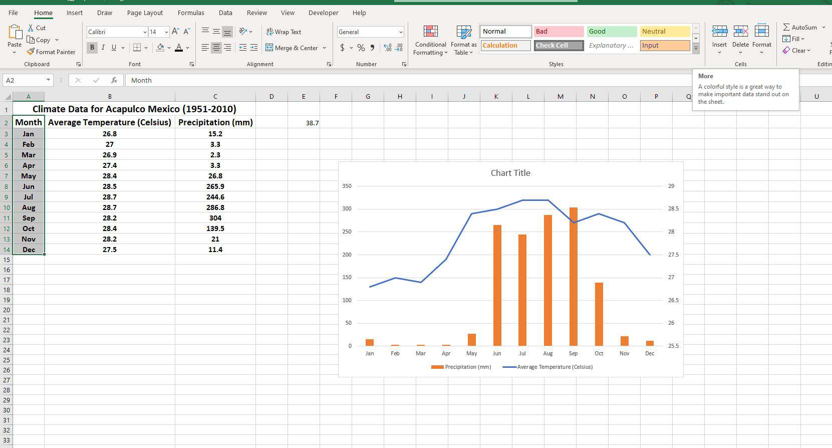 Styly buněk v aplikaci Excel