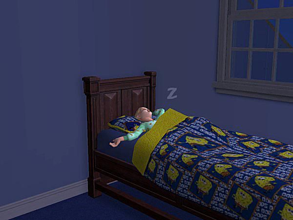 Spánek v Sims 2 screenshot