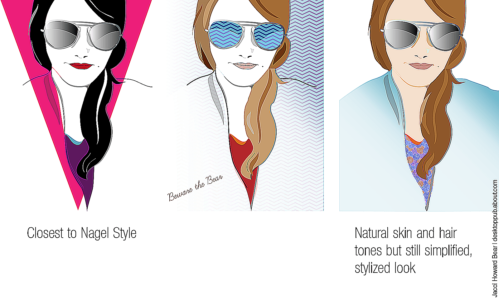 Nagel Style Portrait Trio