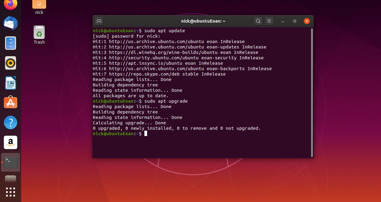 Aktualizujte Ubuntu z příkazového řádku