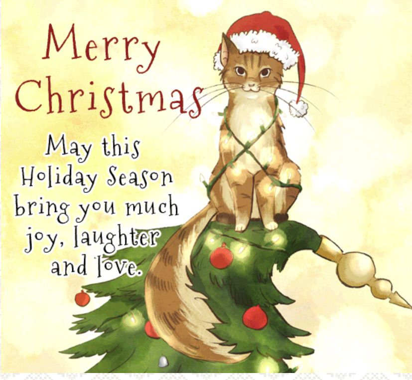 Veselé vánoční přání Kitty Christmas