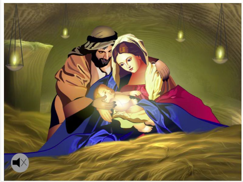 Vánoční pohlednice Spasitel se narodil