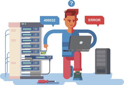 Ilustrace představující konkrétní počítačovou chybu