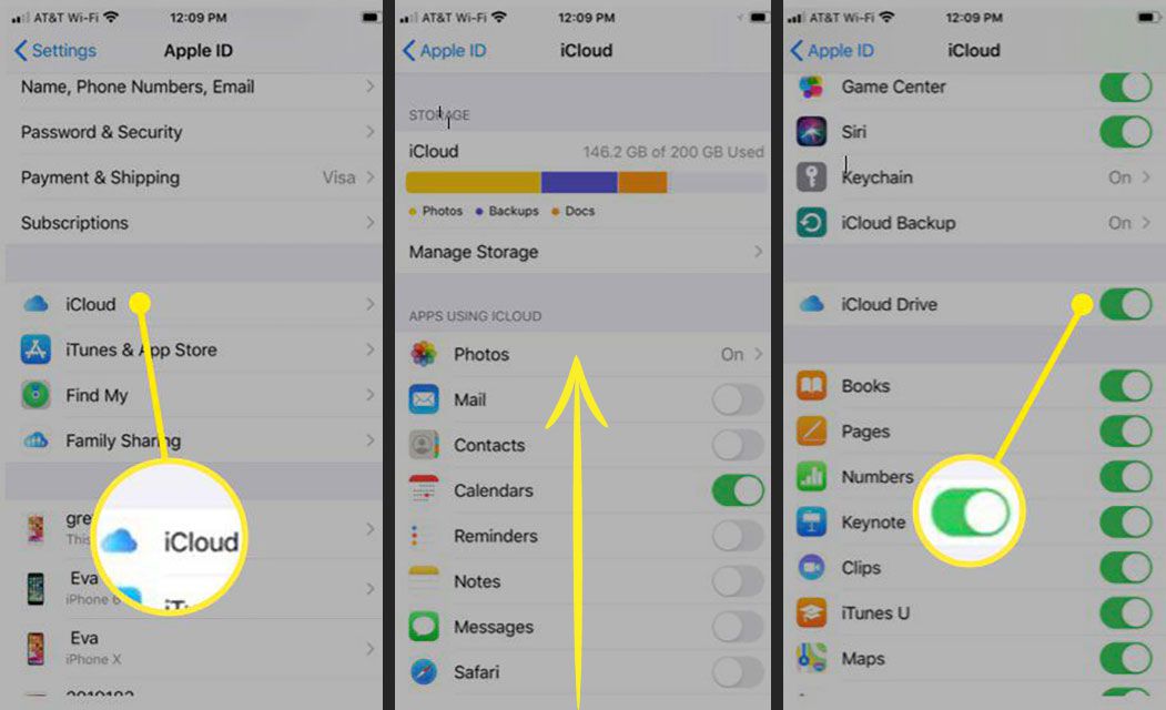 Zapnutí iCloud Drive na iPhone