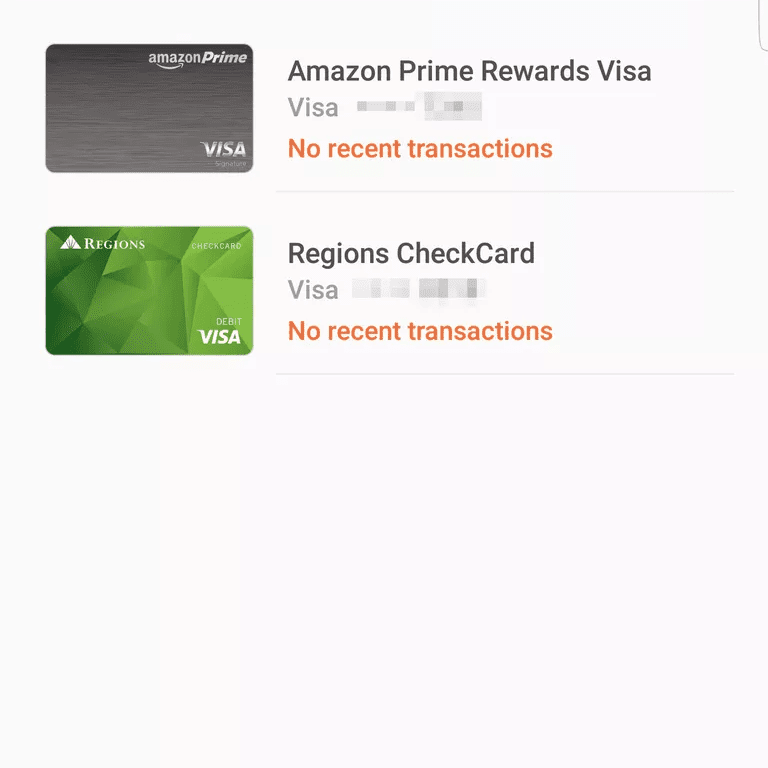 Screenshot aplikace Samsung Pay na Androidu