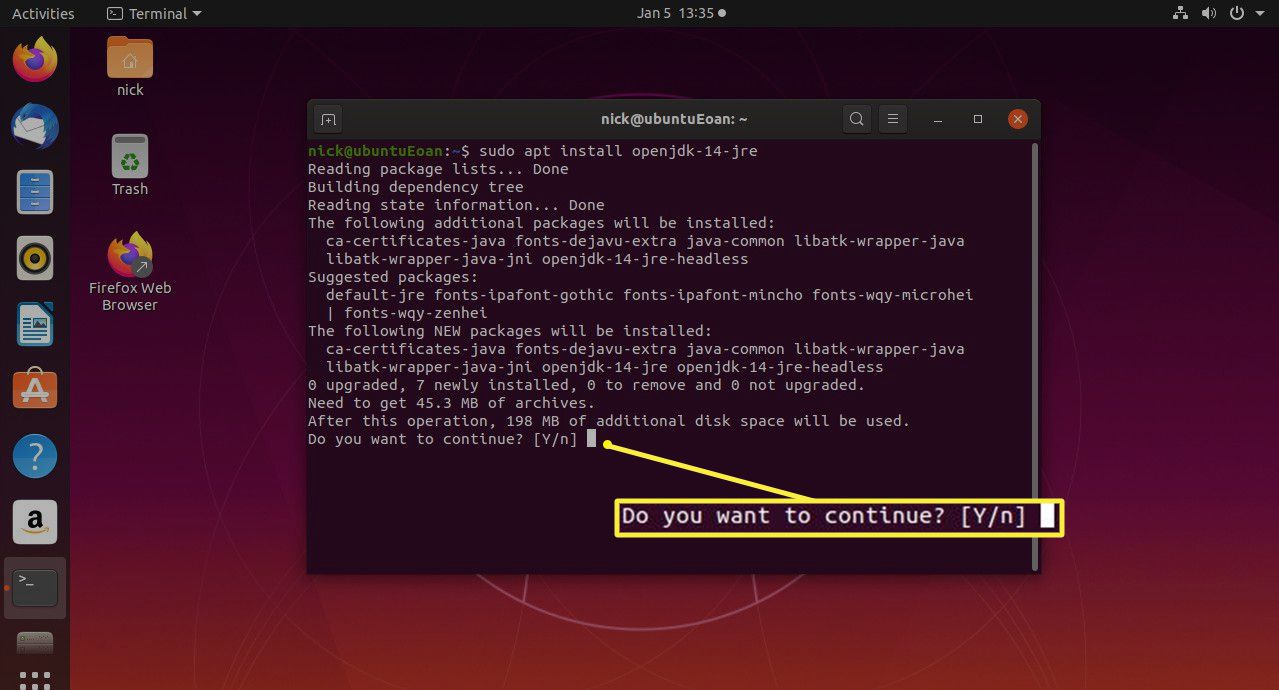 Ubuntu nainstalujte Java JRE