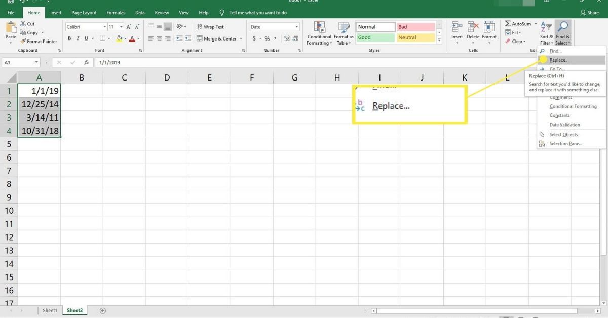 Krátké a dlouhé datum v aplikaci Excel