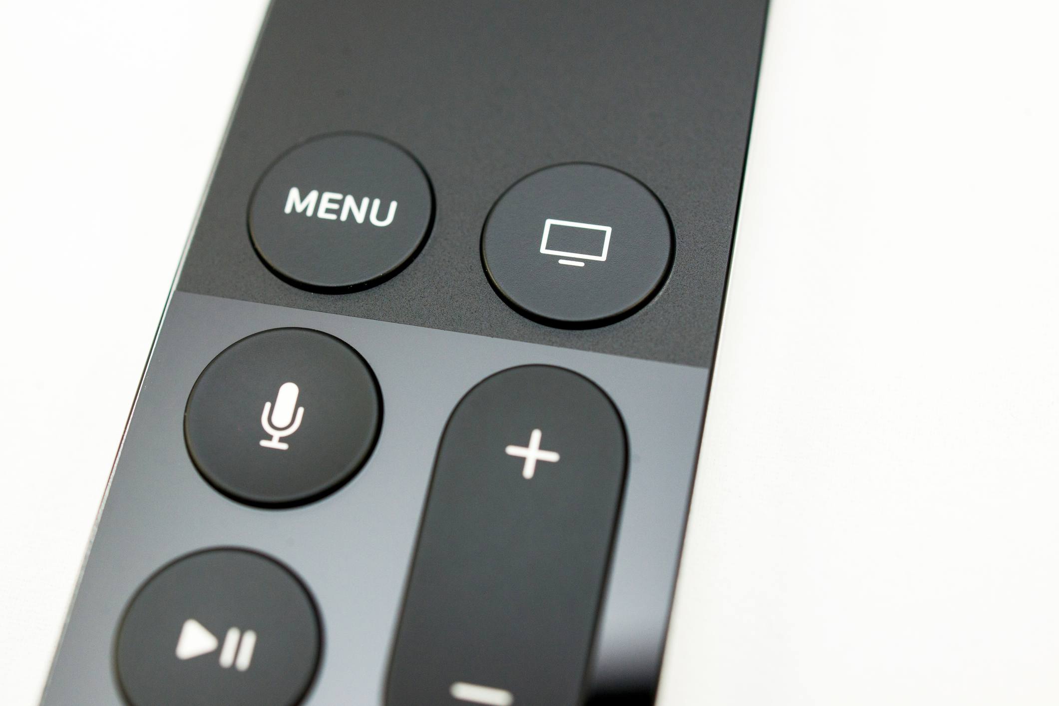 Detail dálkového ovládání Apple TV