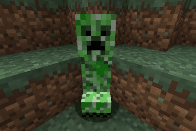 Screenshot hry Minecraft Creeper