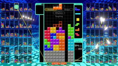 Videohra Tetris 99 na Nintendo Switch.