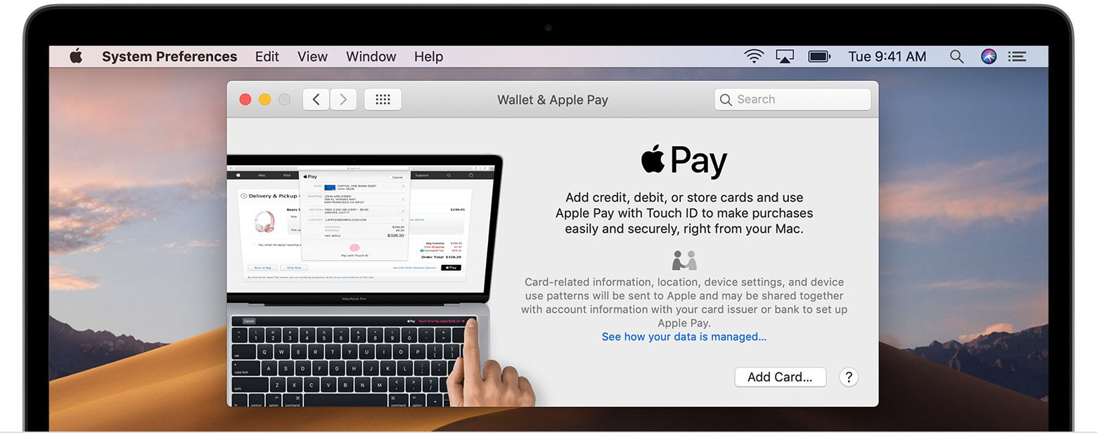 Nastavení Apple Pay na Macu