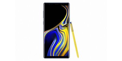 Samsung Galaxy Note 9 se žlutým perem S Pen