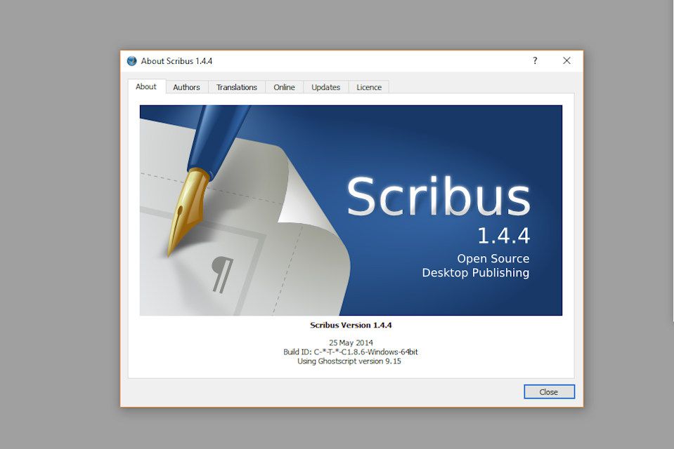 Screenshot Scribus